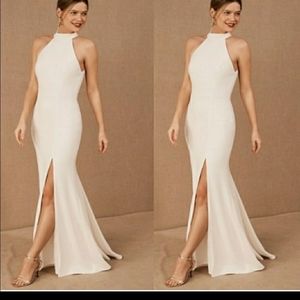 BHLDN Montreal crepe halter dress size 4